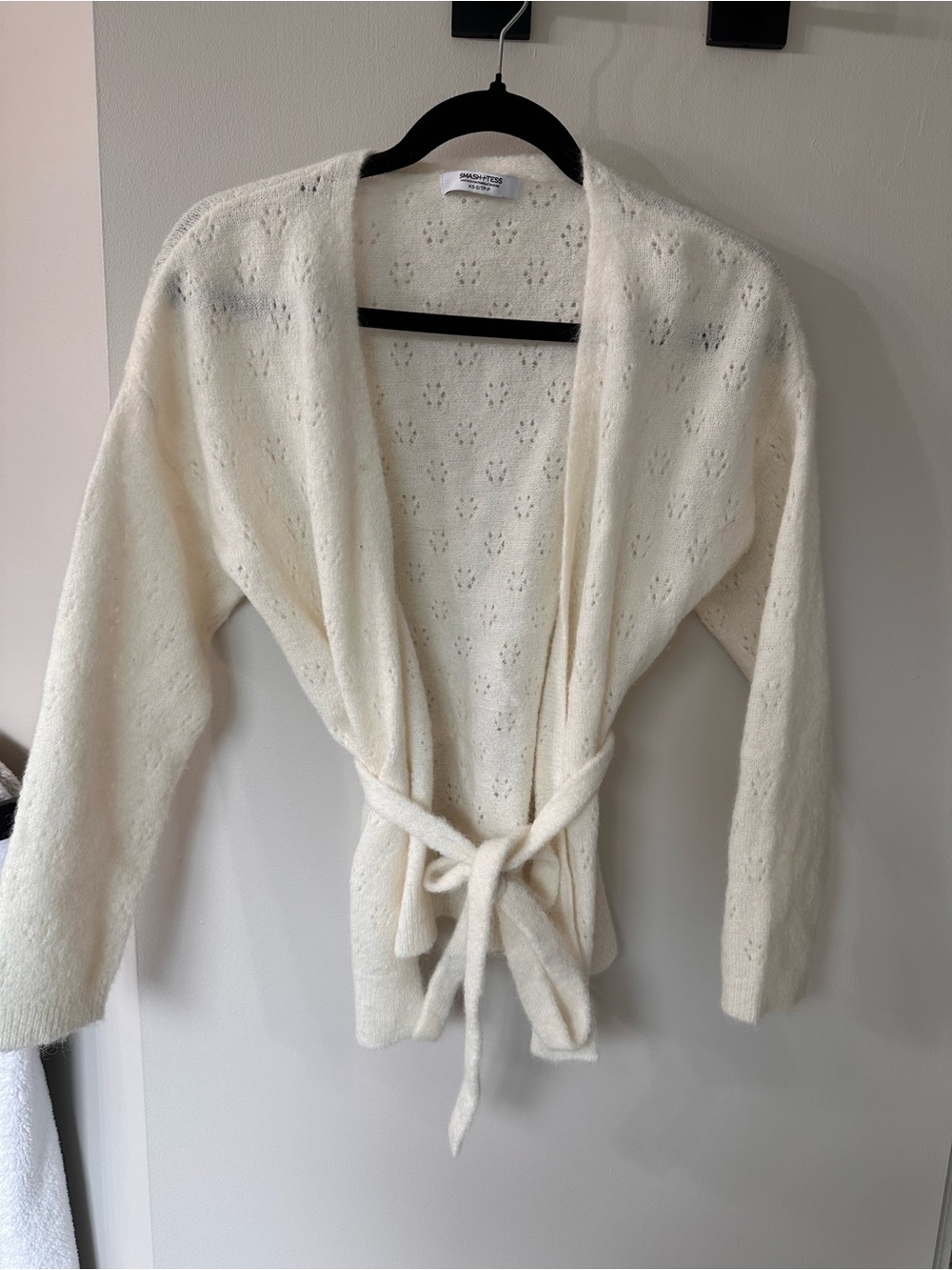Smash + Tess Alpaca Blend Tie Waist Cardigan